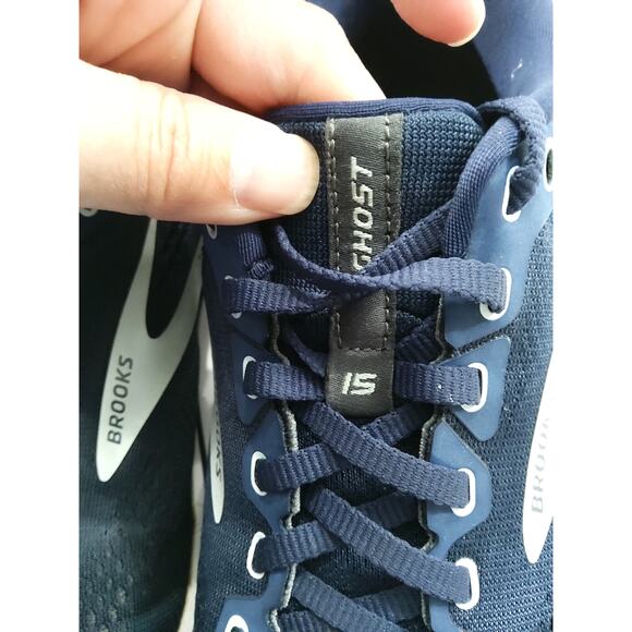 Brooks Ghost 15 Running Athletic shoes 9 Wo Navy/White active gym Athleisure - Picture 8 of 10